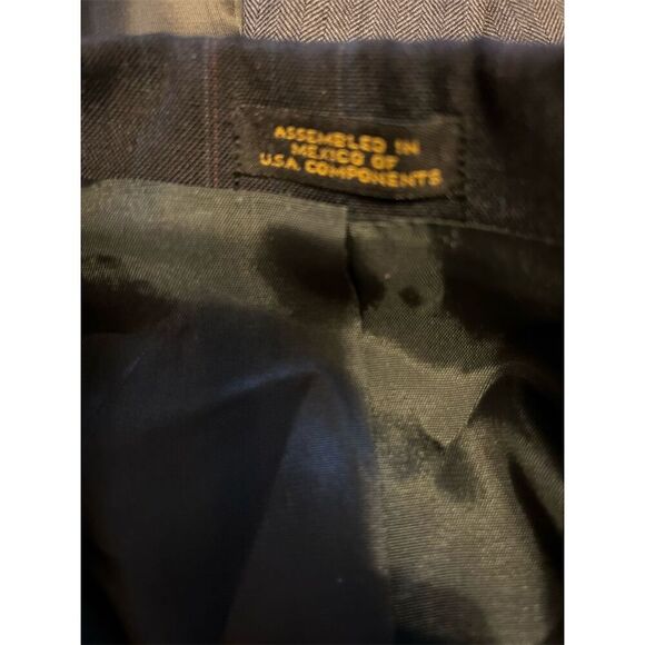 Towncraft Men's Gray Pinstripe Blazer Size 44 Short Classic Fit - Picture 10 of 11